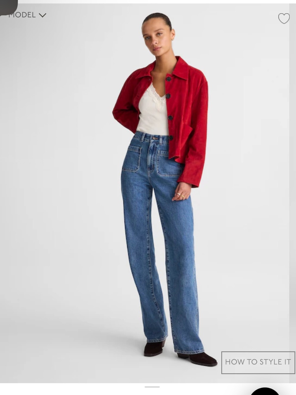 Madewell Men's Straight-Leg Medium Blue Jeans
